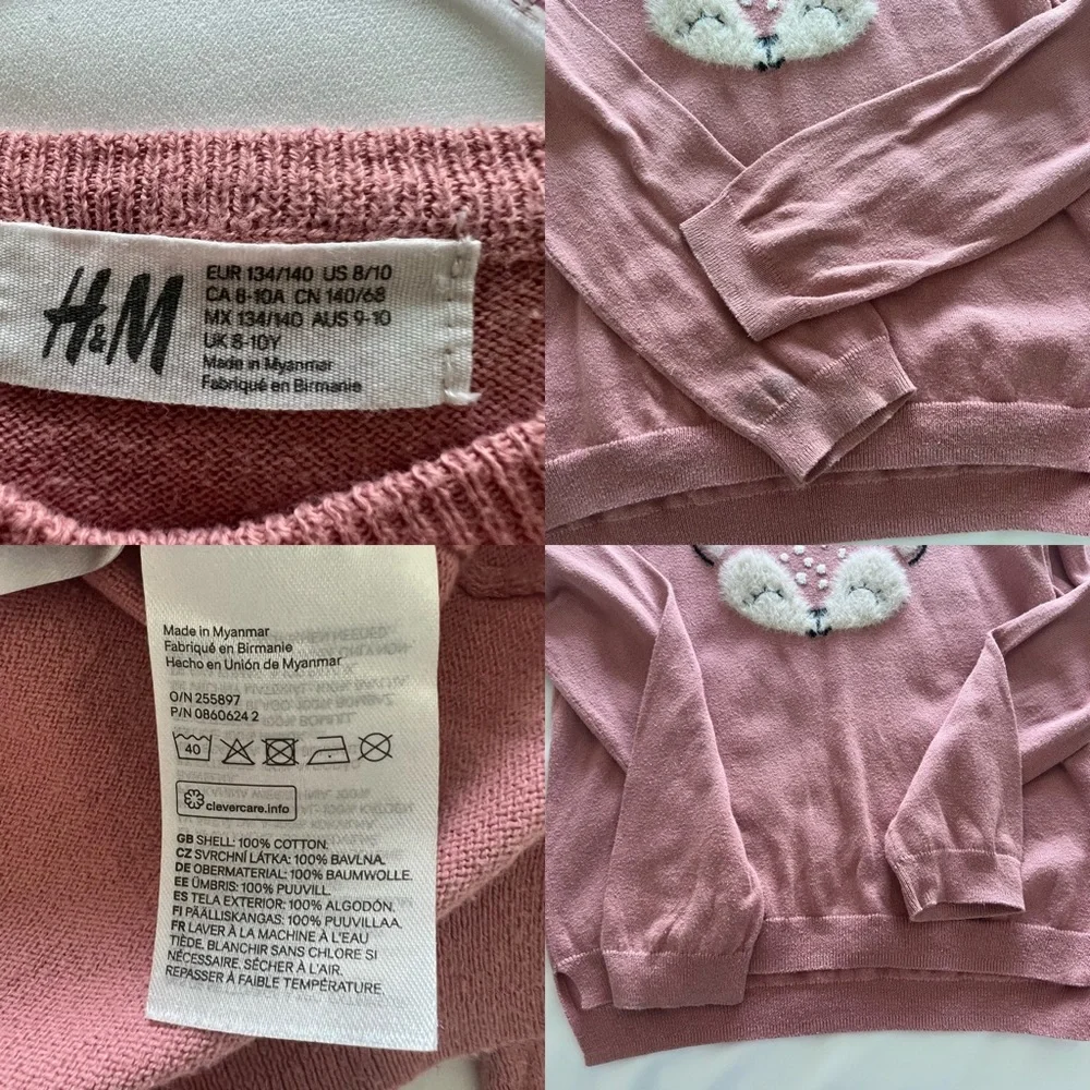 H&M Motif-detail Knit Sweater Size‎ 8/10